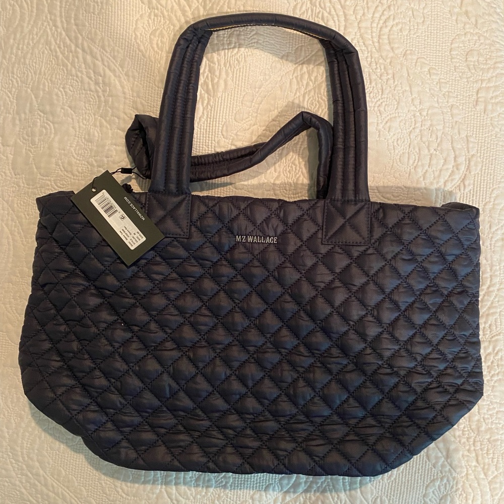 MZ Wallace Dawn Rose Metro Tote (navy blue) size M